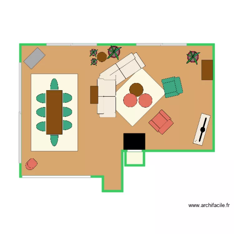 STRAMBINI salon. Plan de 