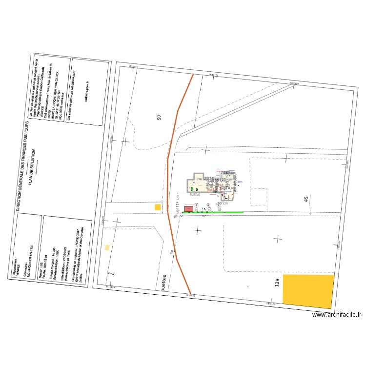 les tadornes plan de masse V2. Plan de 0 pièce et 0 m2