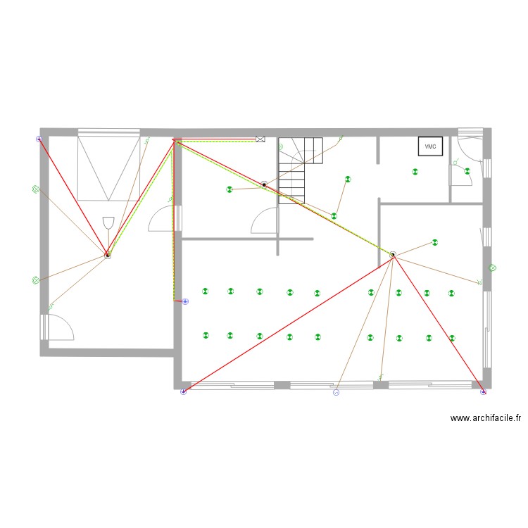 CHALET. Plan de 0 pièce et 0 m2