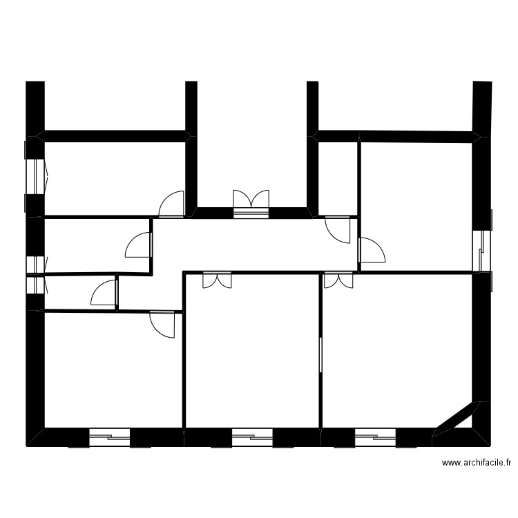 Hall. Alison Nice. Plan de 10 pièces et 87 m2