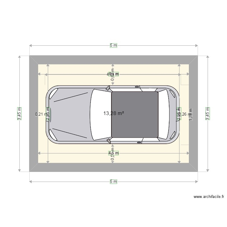 Garage 2. Plan de 0 pièce et 0 m2