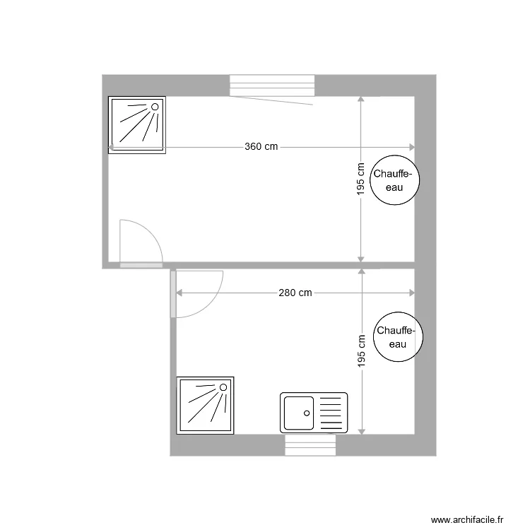 Chasseurs existant. Plan de 
