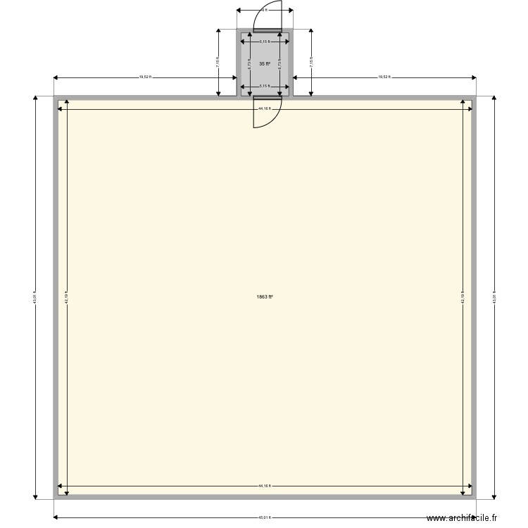 Masy 43x45. Plan de 0 pièce et 0 m2