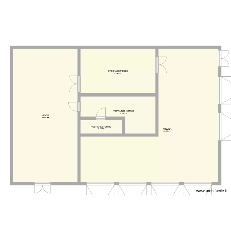 GARAGE NORAUTO. Plan de 