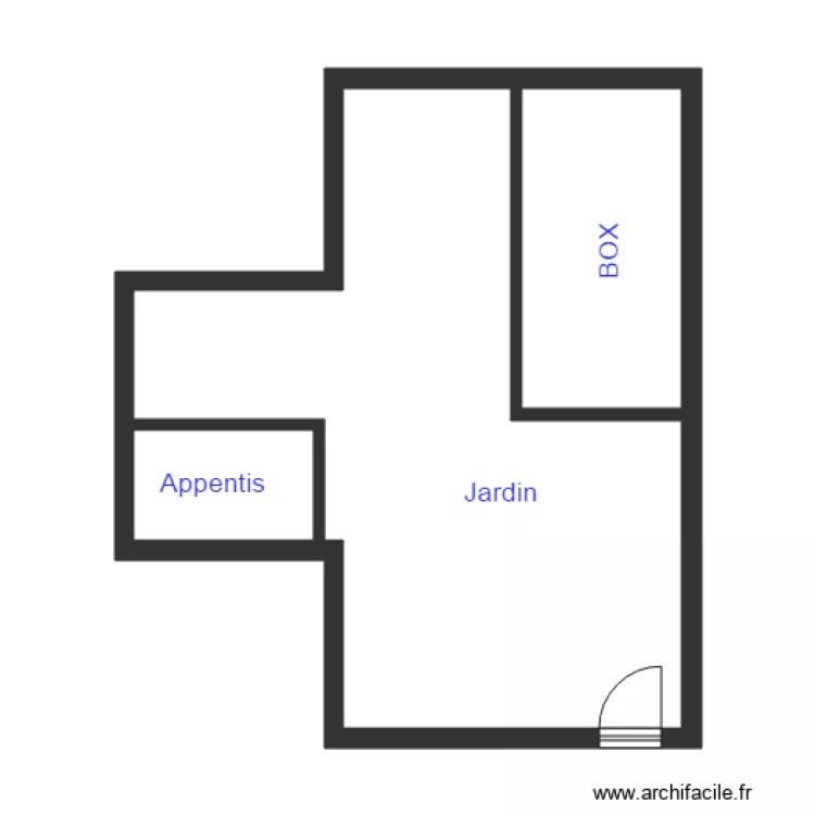 SIROUX JARDIN. Plan de 