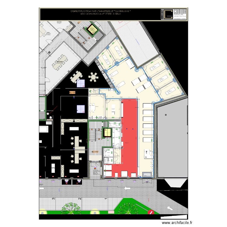 8 juin plan local sion aménagement complet. Plan de 0 pièce et 0 m2