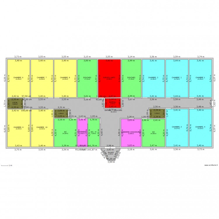 CENTRE D'HEBERGEMENT VERSION AU 21 AVRIL 2014. Plan de 0 pièce et 0 m2