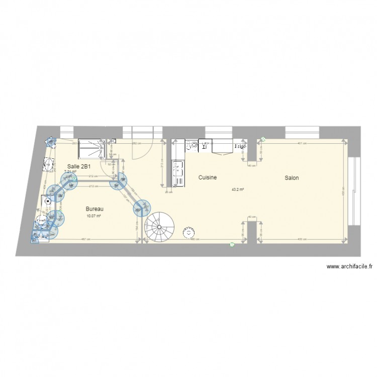 cotation interieur grange 2. Plan de 0 pièce et 0 m2