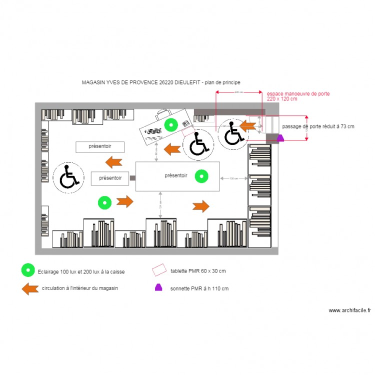 magasin yves de provence. Plan de 0 pièce et 0 m2