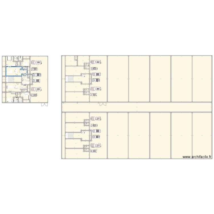 Plan 2D Bingervill 7 lots. Plan de 0 pièce et 0 m2