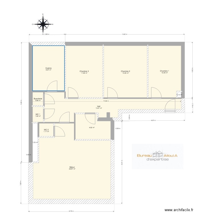 Chaussée de Jette. Plan de 0 pièce et 0 m2