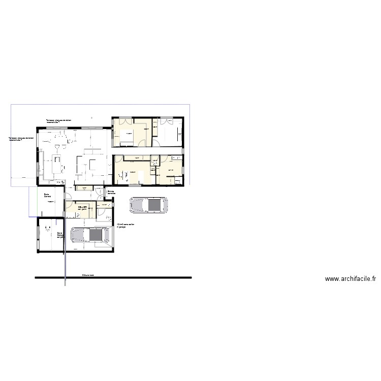 MAISON  8 MAI. Plan de 13 pièces et 57 m2