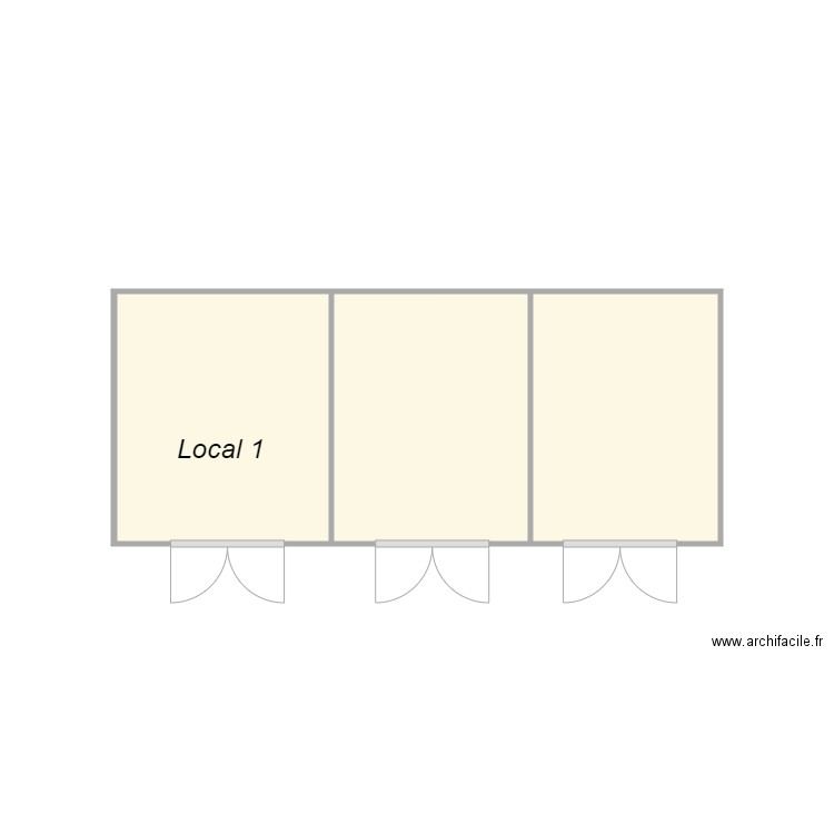 Local 1 TARDIVIER. Plan de 0 pièce et 0 m2