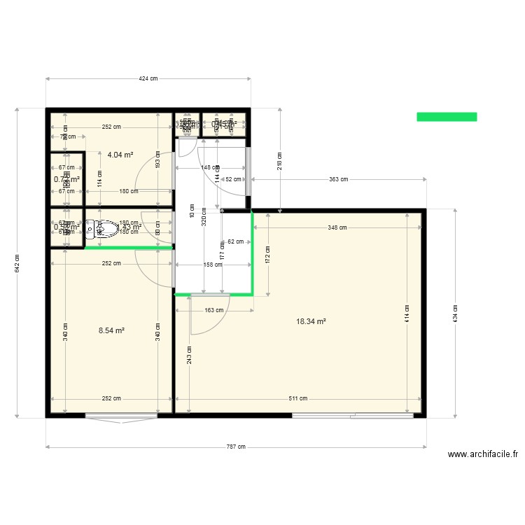 plan appt rochard. Plan de 0 pièce et 0 m2