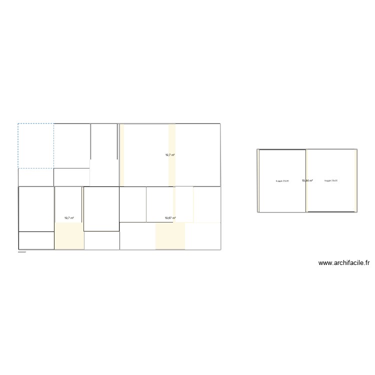 aide orga &eacute;tag&egrave;res. Plan de 0 pièce et 0 m2