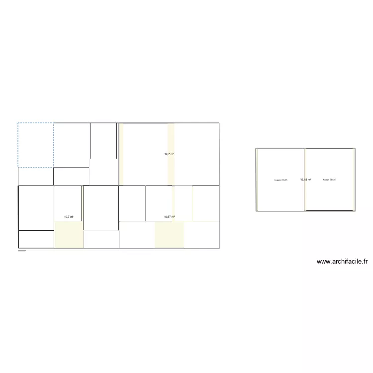 aide orga &eacute;tag&egrave;res. Plan de 