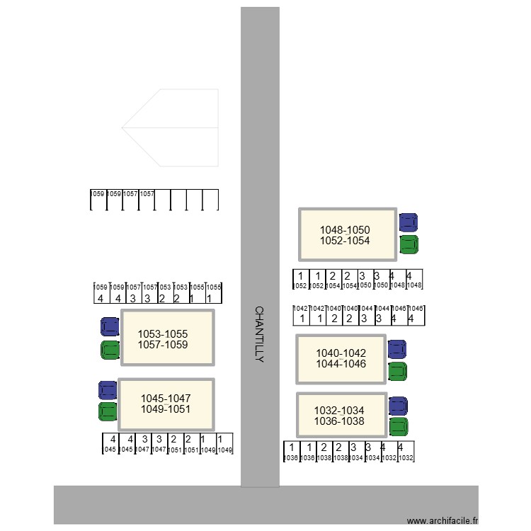 chantilly 1 de 2. Plan de 0 pièce et 0 m2