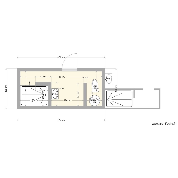 BremBlocSanitaire. Plan de 0 pièce et 0 m2