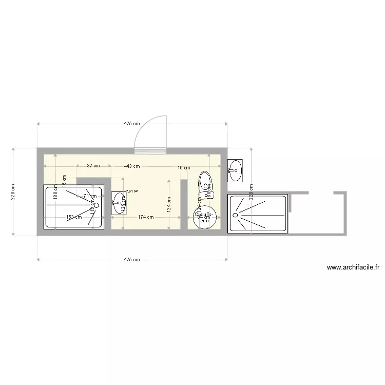 BremBlocSanitaire. Plan de 