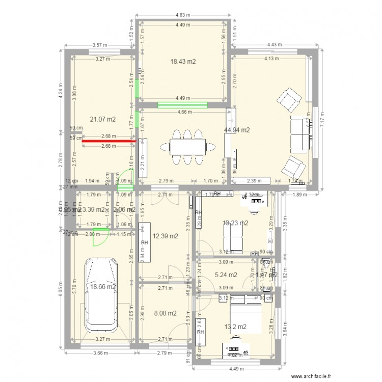 Moulin RDC 10 03. Plan de 0 pièce et 0 m2