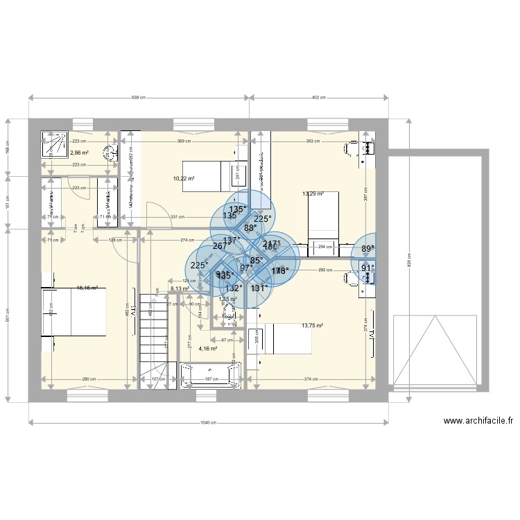 Ben Fekih étage 120 m2. Plan de 0 pièce et 0 m2