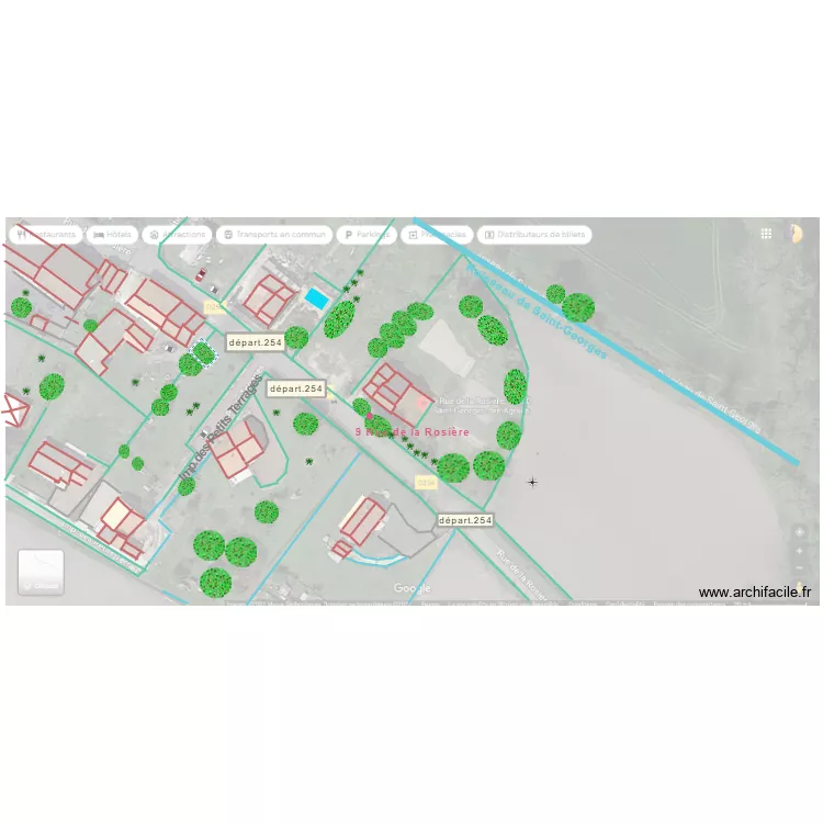 Plan de masse , ST GEORGES. Plan de Plan de masse , ST GEORGES. Plan de