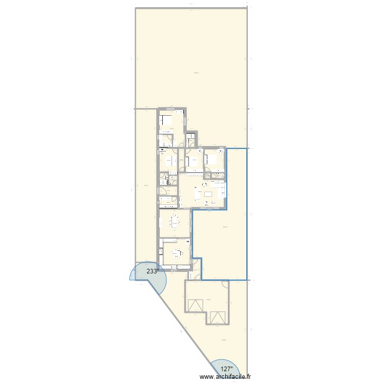 PLAN MAISON CESSOIE. Plan de 20 pièces et 927 m2