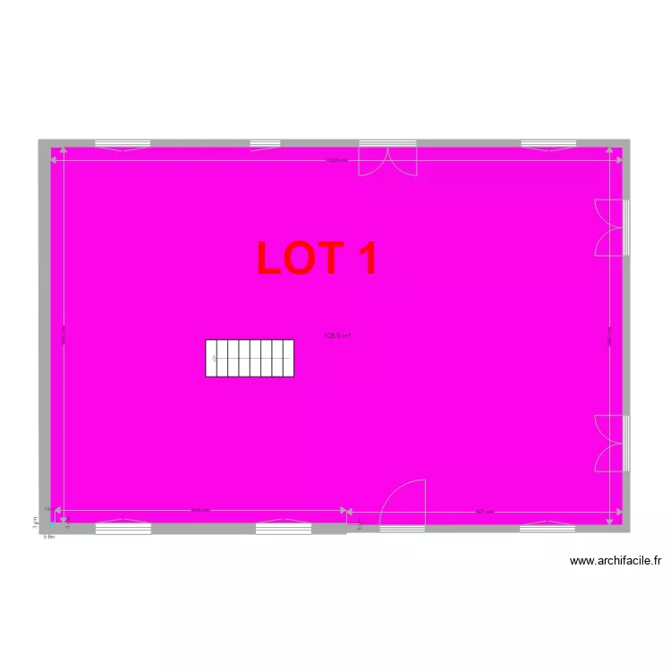 projet division rez 2. Plan de 