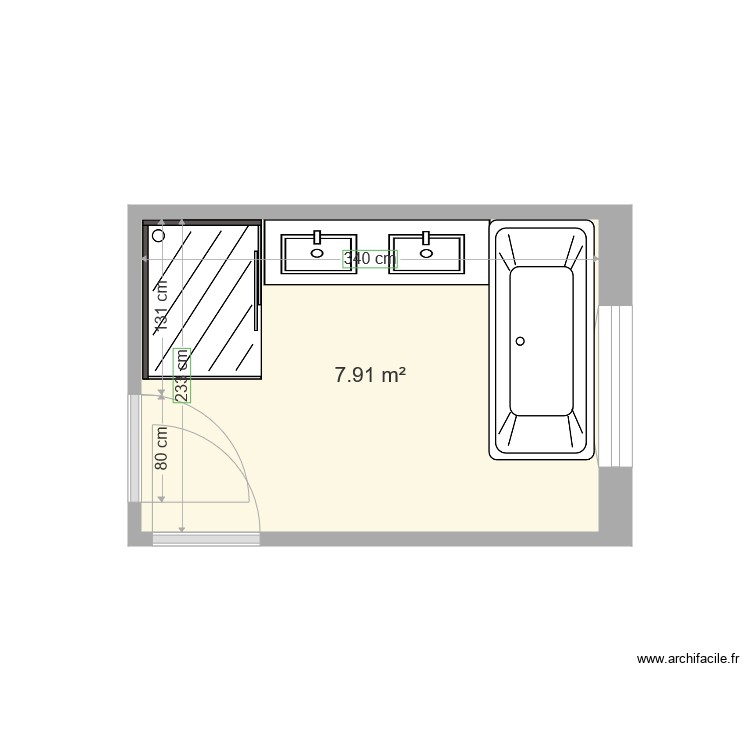 SDB Parents. Plan de 0 pièce et 0 m2