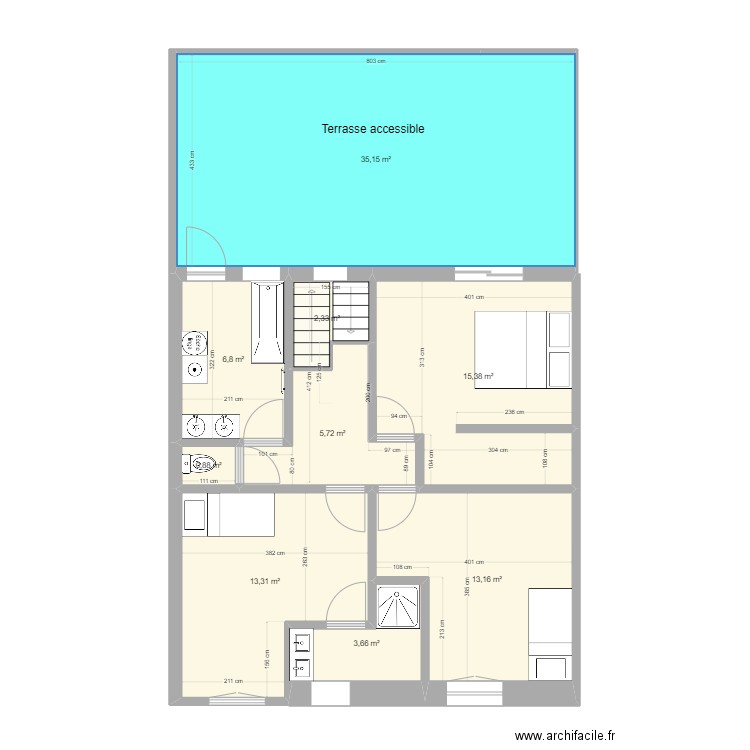 BE-ETAGE_v3.7a-2. Plan de 9 pièces et 96 m2