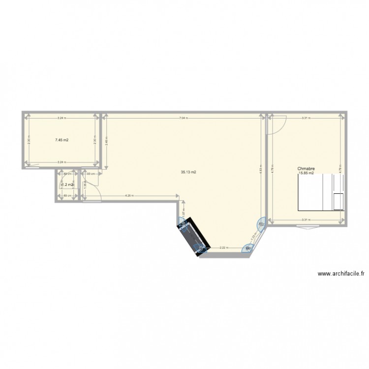 Appartement Colonel Fabien à neuf. Plan de 0 pièce et 0 m2