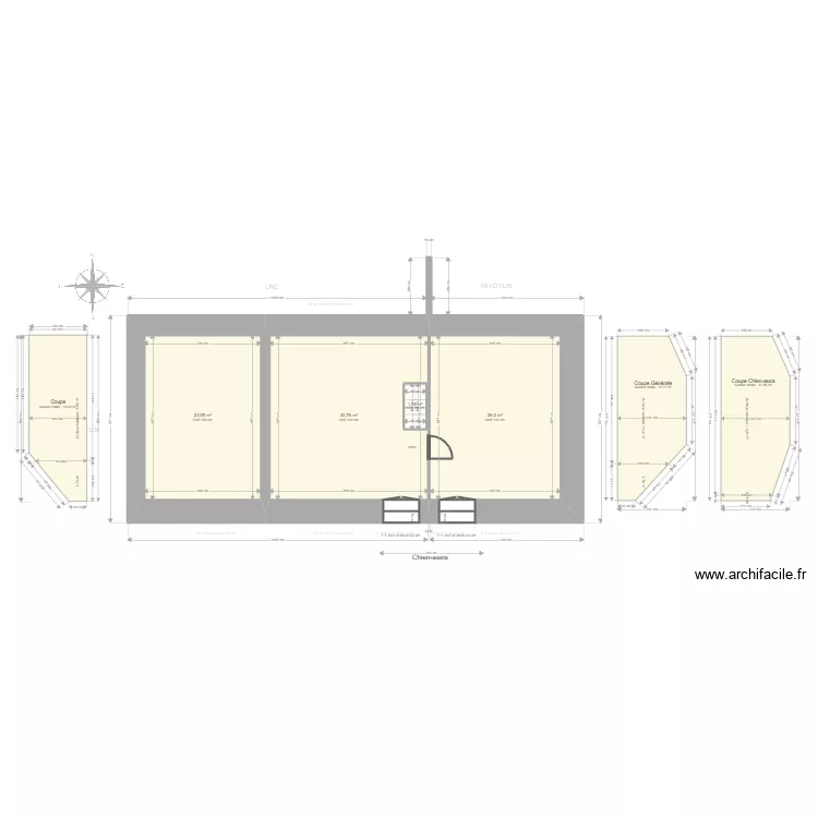 RIT-AE-PANTECOUTEAUX. Plan de 