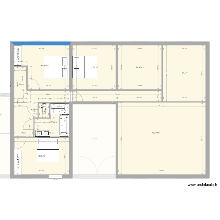 Vougyidée. Plan de 23 pièces et 401 m2