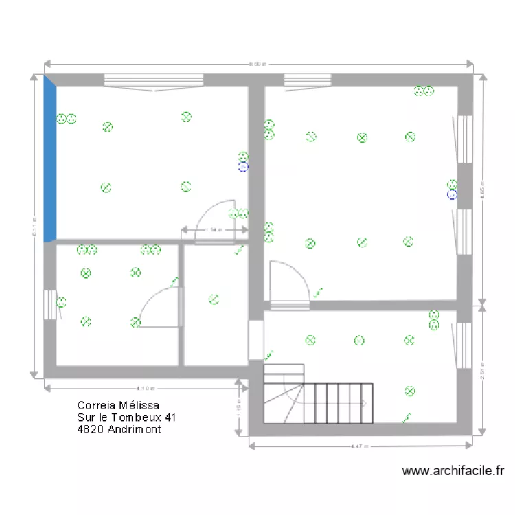m&eacute;lisa. Plan de 