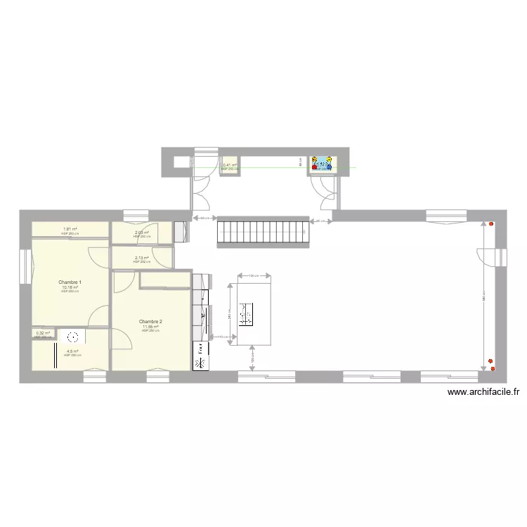 CHAUFFOUR RDC 2. Plan de 