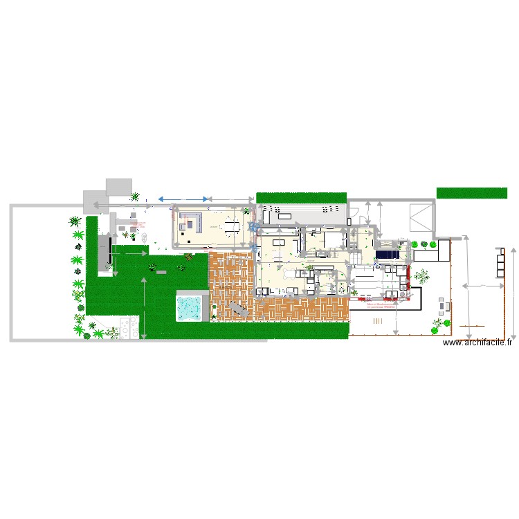 Plan VERANDA sans jacuzzi. Plan de 0 pièce et 0 m2