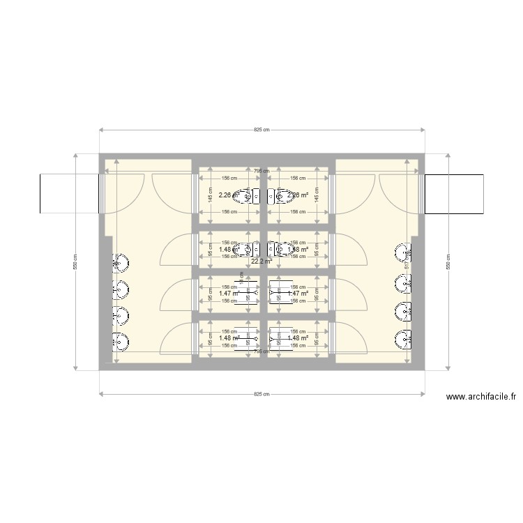 Latrines école de Bélaye. Plan de 0 pièce et 0 m2