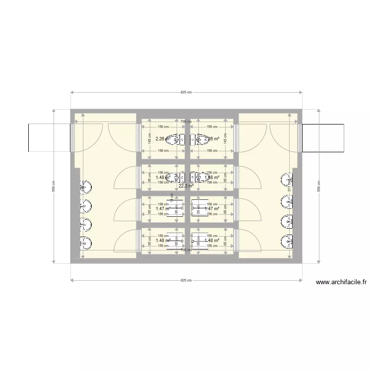 Latrines école de Bélaye. Plan de Latrines école de Bélaye. Plan de