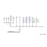 Appartement &eacute;tage sch&eacute;ma Unifilaire 