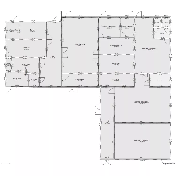 Projet creche V2 - Bungalow Giono. Plan de 