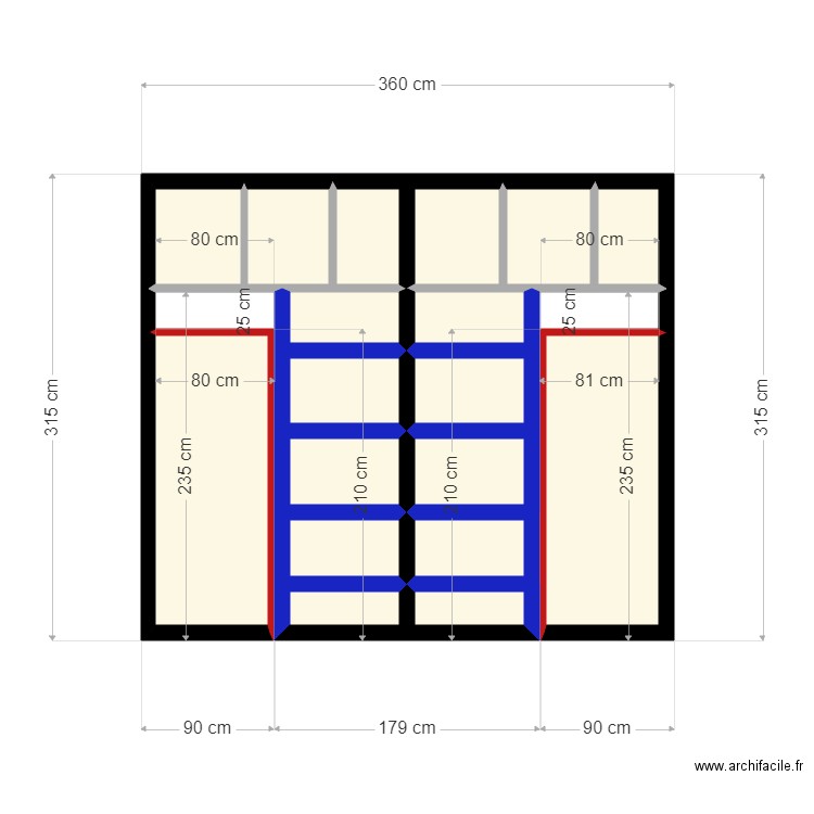 etage 2 SDB  et WC. Plan de 0 pièce et 0 m2