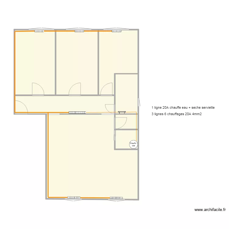 appart st genest chauffages. Plan de appart st genest chauffages. Plan de