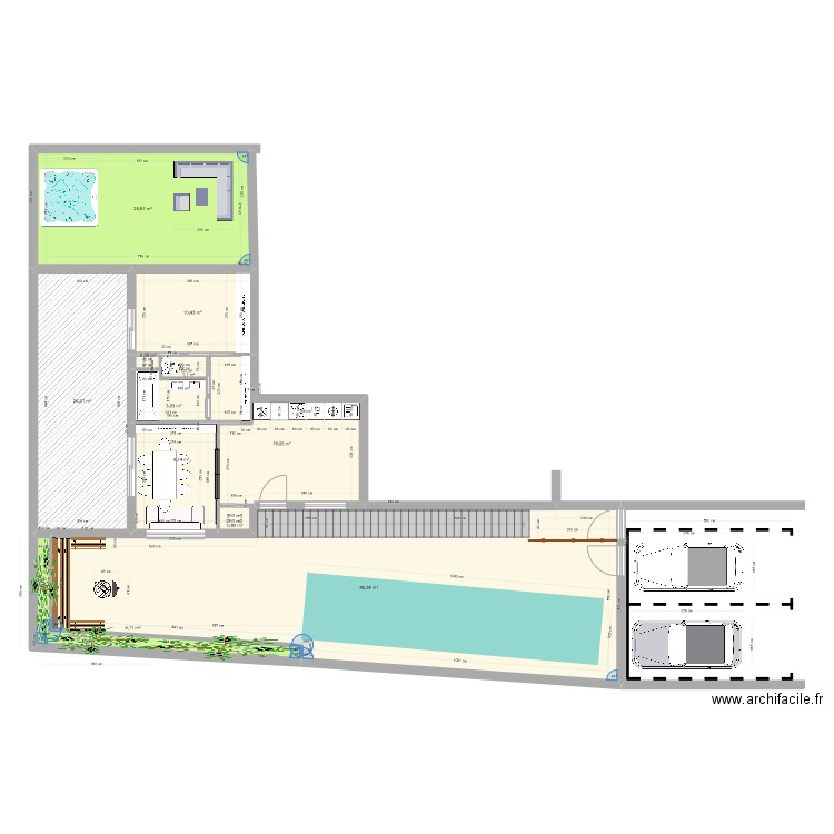 STUDIO 5. Plan de 11 pièces et 189 m2