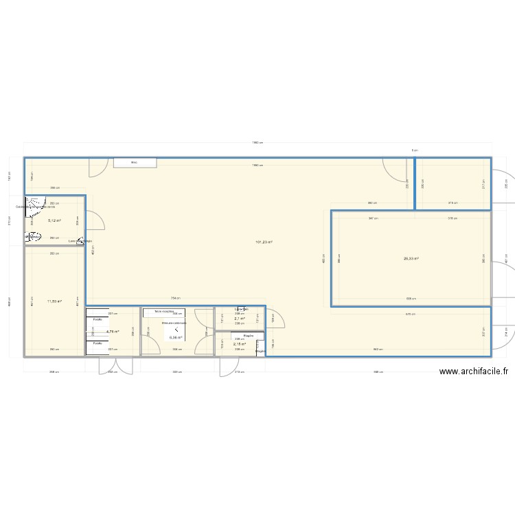 CEO Cambert. Plan de 8 pièces et 160 m2