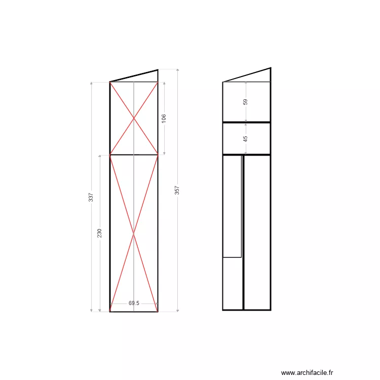 monge placard entr&eacute;e. Plan de 