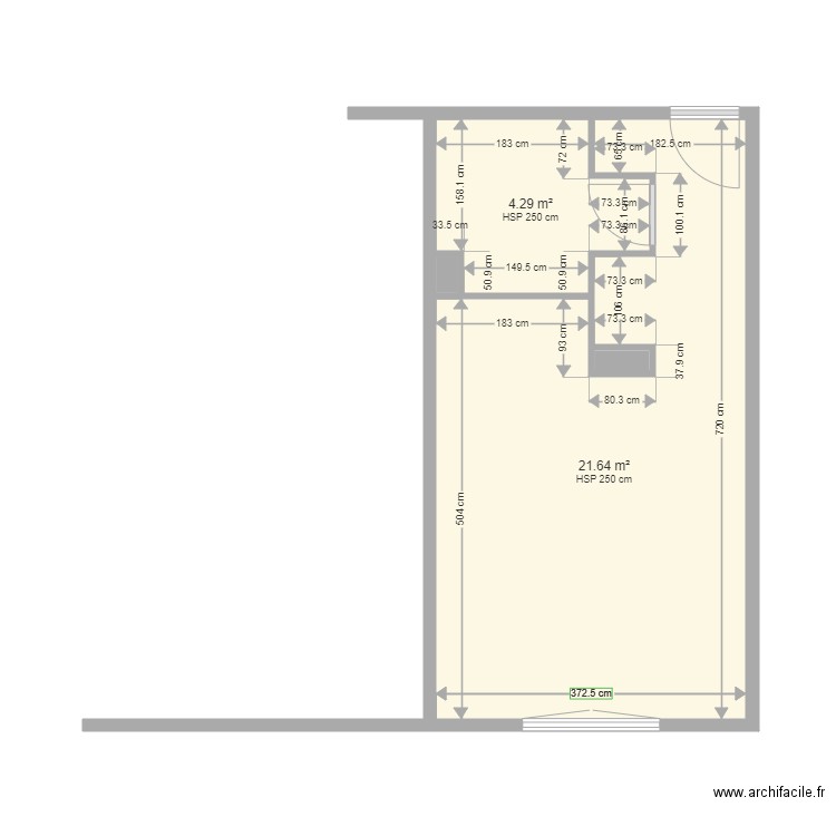 FONCIA ROLLLINAT A08. Plan de 4 pièces et 26 m2