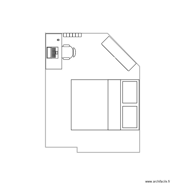 Chmbre. Plan de 0 pièce et 0 m2