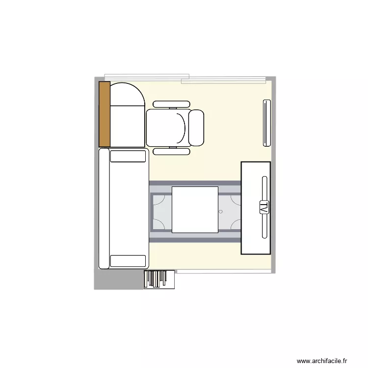 Salon B&egrave;gles. Plan de 