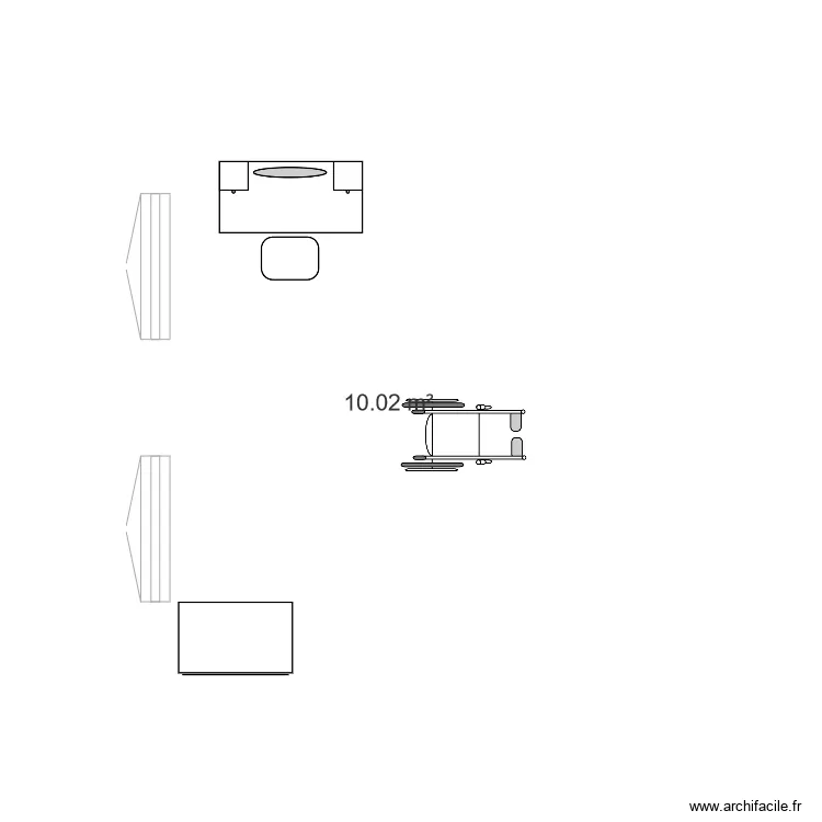 La chambre de Maxile. Plan de 