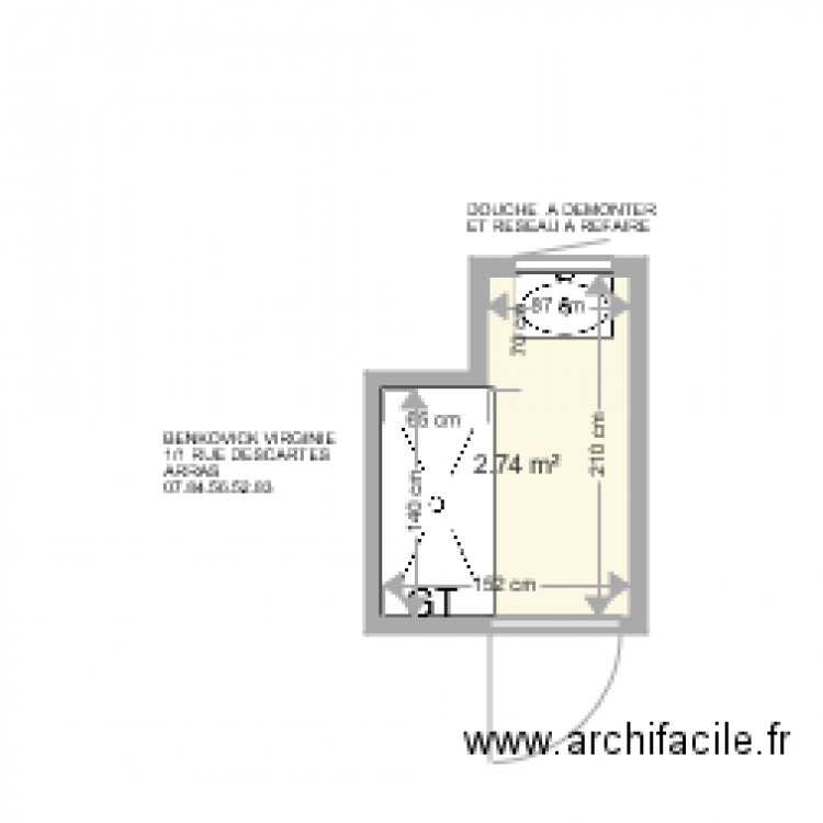 BENKOVICK. Plan de 0 pièce et 0 m2